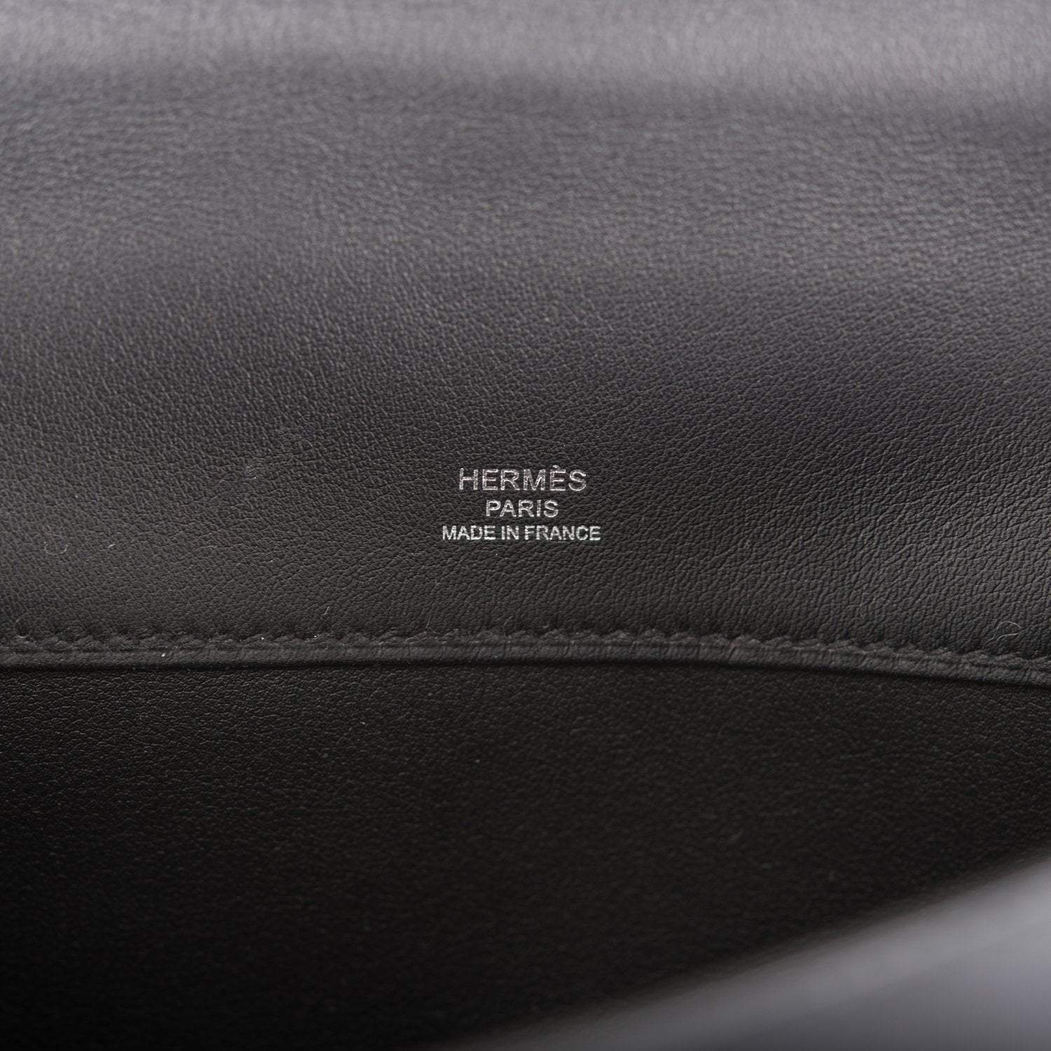 Hermes Black Swift Kelly Cut Palladium Hardware