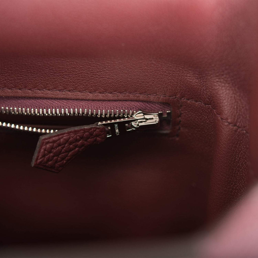 Hermes Bordeaux and Rouge H 24/24 Bag 29cm Palladium Hardware