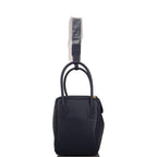 Hermes Bleu Nuit Clemence Lindy 26cm Gold Hardware