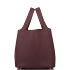 Hermes Bordeaux Maurice Picotin Lock 22cm Gold Hardware