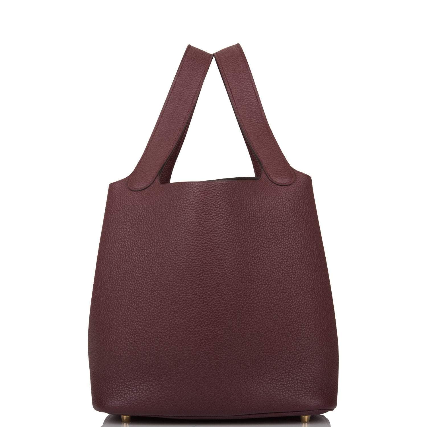 Hermes Bordeaux Maurice Picotin Lock 22cm Gold Hardware