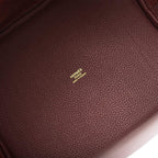 Hermes Bordeaux Maurice Picotin Lock 22cm Gold Hardware