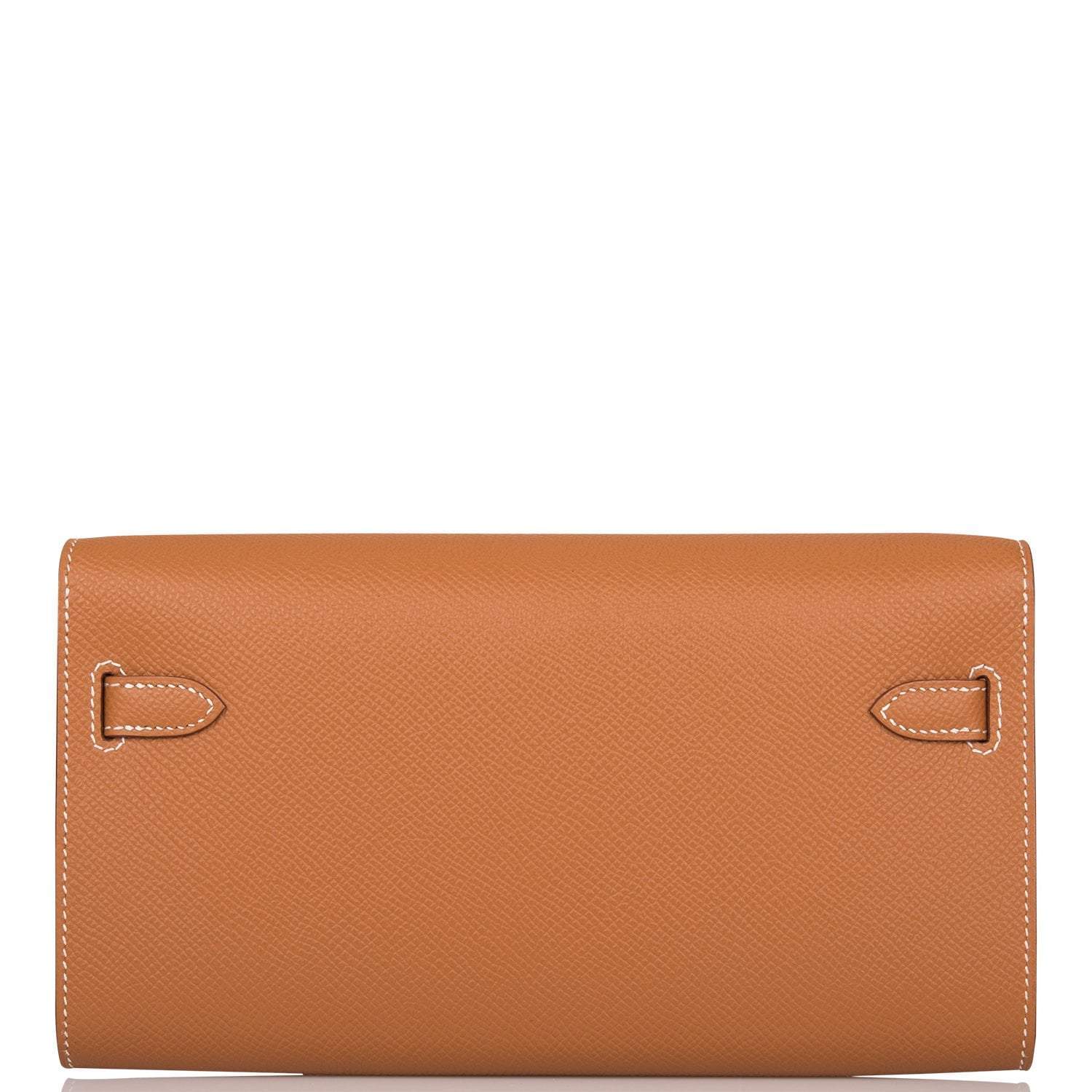 Hermes Gold Epsom Kelly Wallet To Go Palladium Hardware