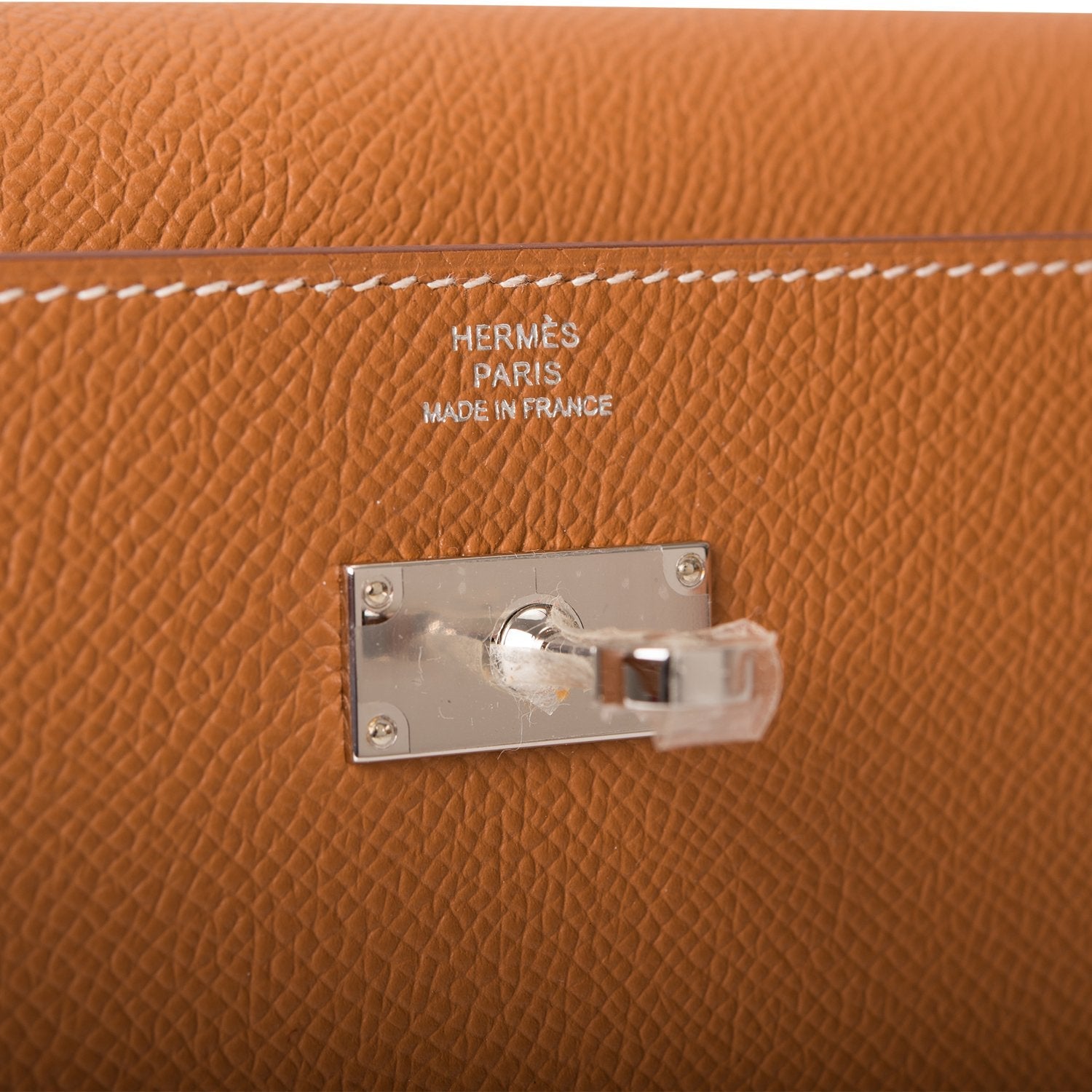 Hermes Gold Epsom Kelly Wallet To Go Palladium Hardware