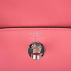 Hermes Rose D'Ete Swift Mini Lindy Palladium Hardware