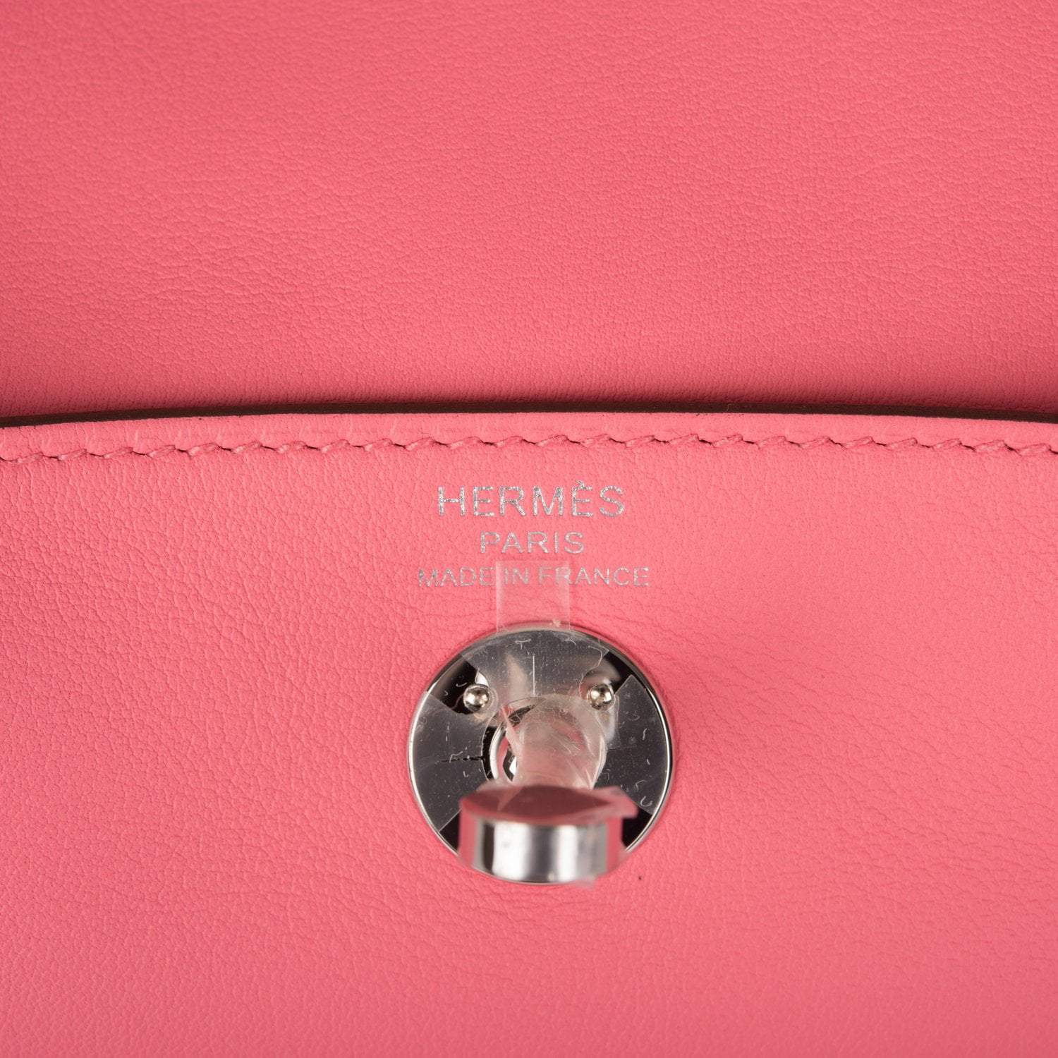Hermes Rose D'Ete Swift Mini Lindy Palladium Hardware