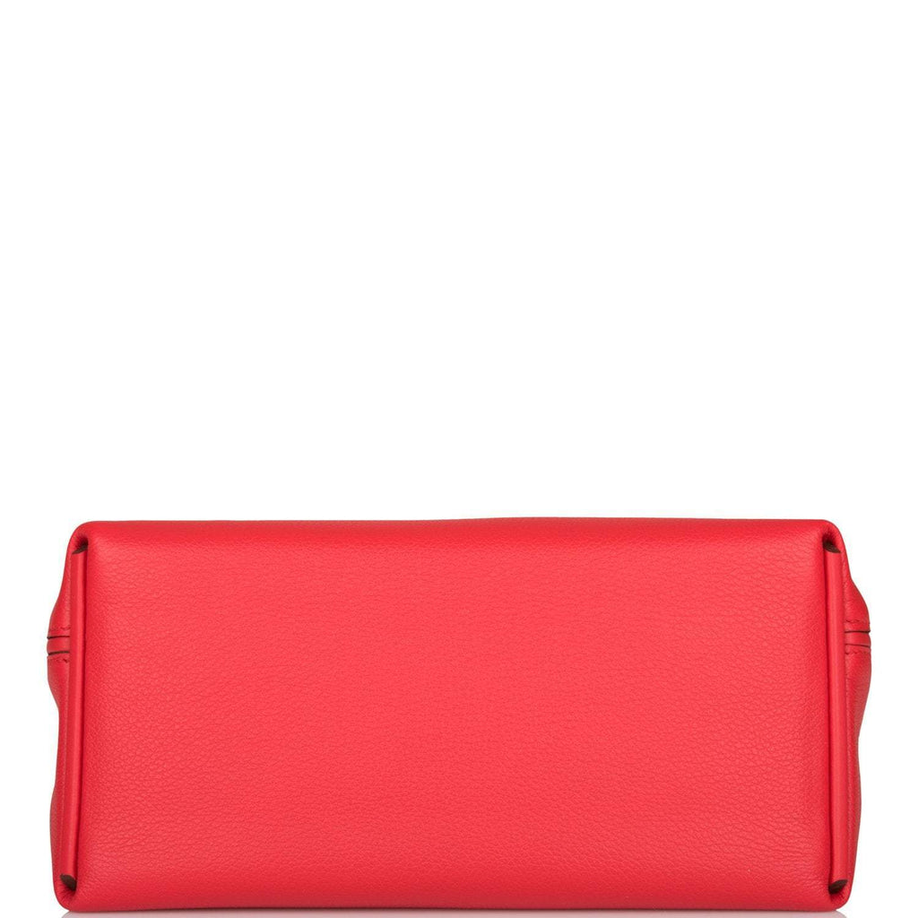 Hermes Rouge de Coeur Evercolor and Swift Mini 24/24 Bag Gold Hardware