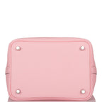 Hermes Rose Sakura Clemence Picotin Lock 18cm Palladium Hardware