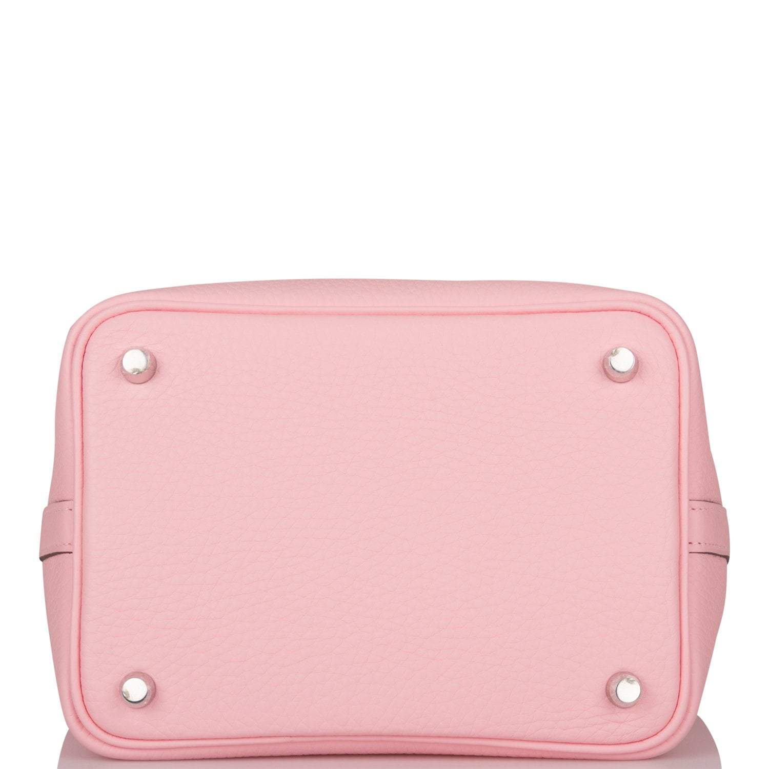 Hermes Rose Sakura Clemence Picotin Lock 18cm Palladium Hardware