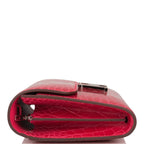 Hermes Rose Extreme Shiny Alligator Constance Wallet To Go Palladium Hardware