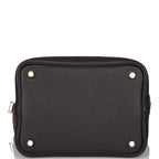 Hermes Black Clemence Picotin Lock 18cm Gold Hardware