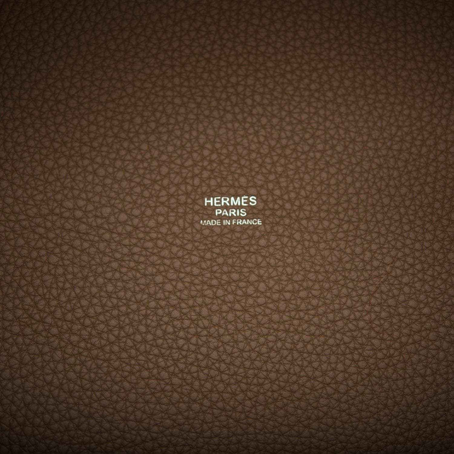 Hermes Etoupe Clemence Picotin Lock 22cm Palladium Hardware