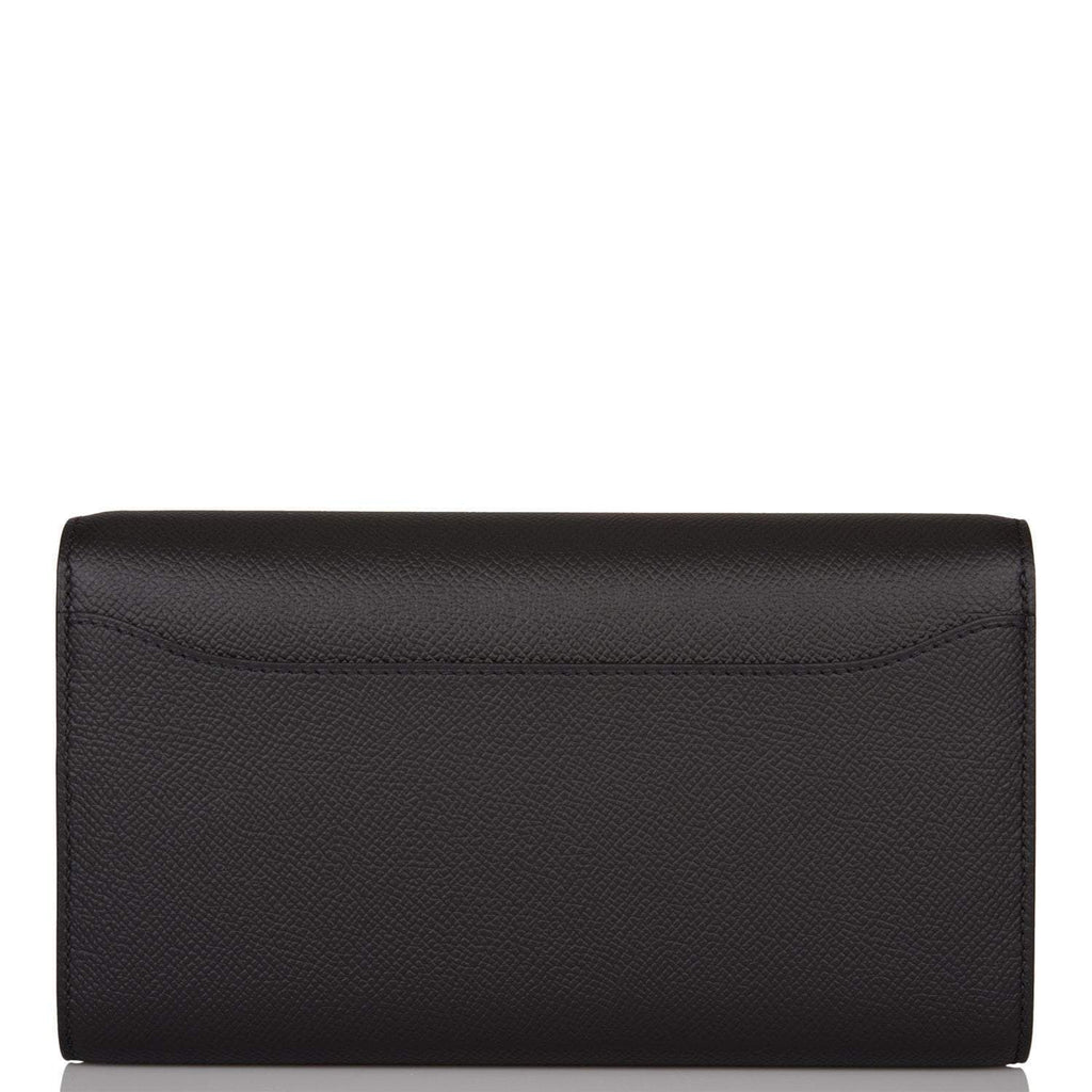 Hermes Black Epsom Constance Wallet To Go Gold Hardware