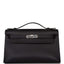 Hermes Black Swift Mini Kelly Pochette Palladium Hardware