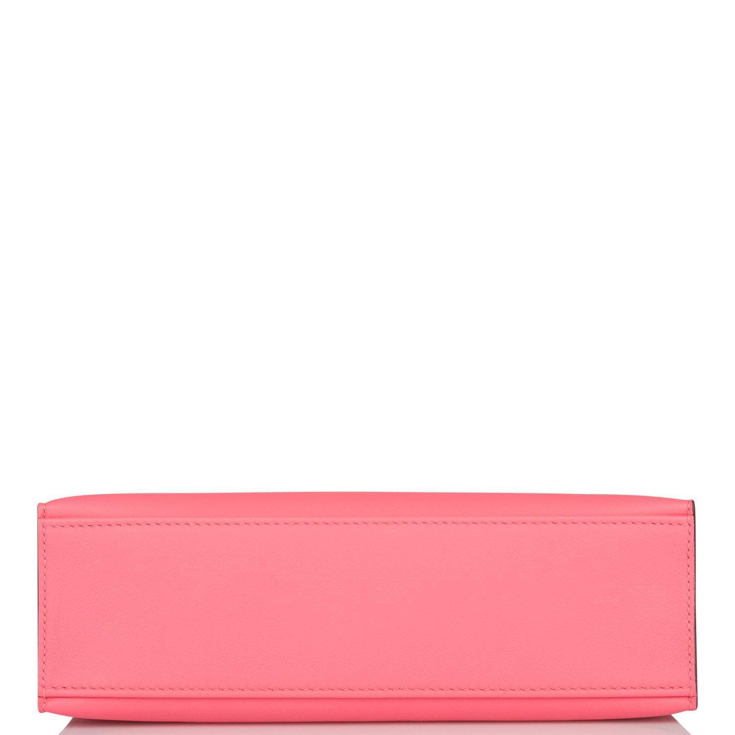 Hermes Rose Azalee Swift Mini Kelly Pochette Gold Hardware