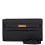 Hermes Black Epsom Kelly Wallet To Go Gold Hardware
