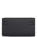 Hermes Black Epsom Kelly Wallet To Go Gold Hardware