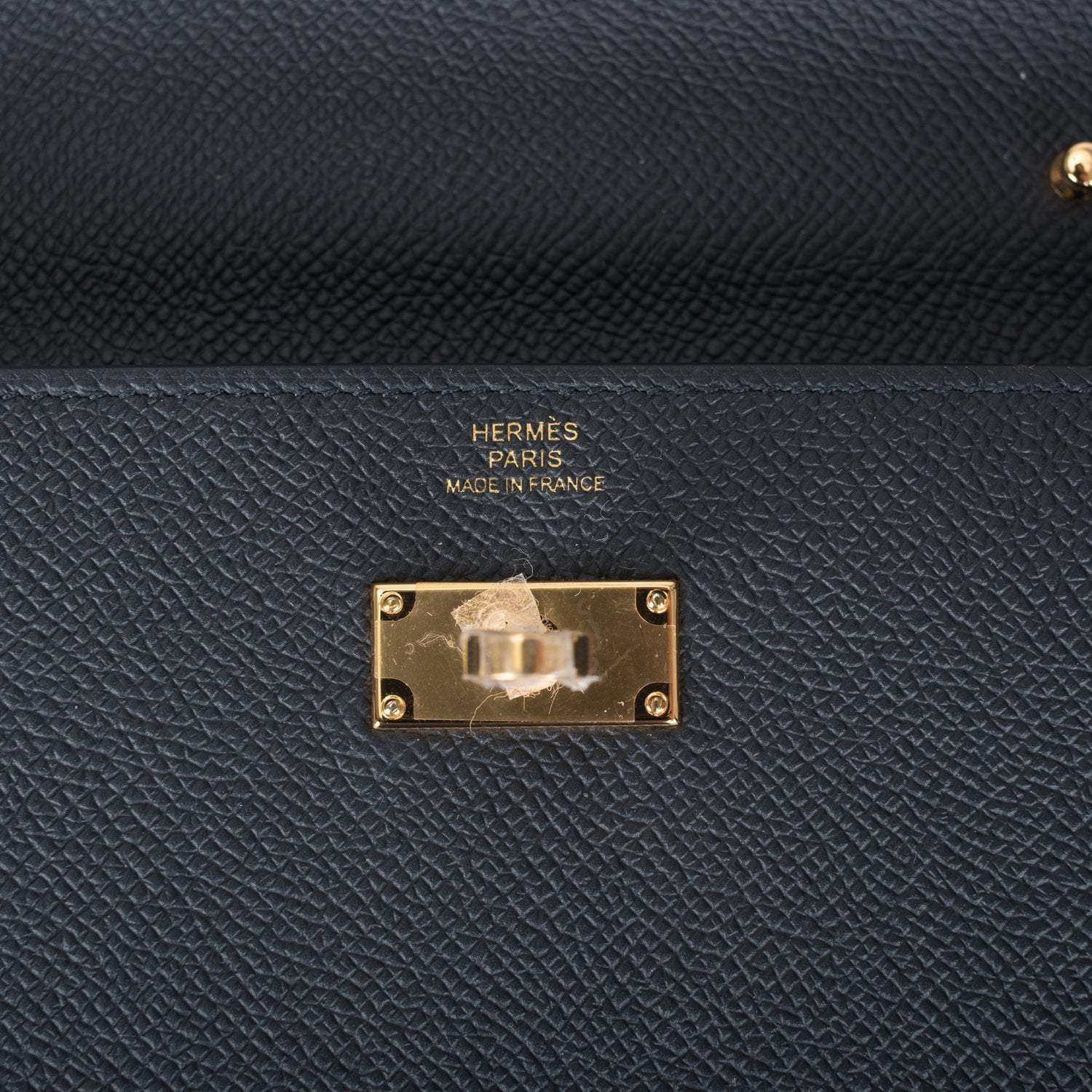 Hermes Black Epsom Kelly Wallet To Go Gold Hardware