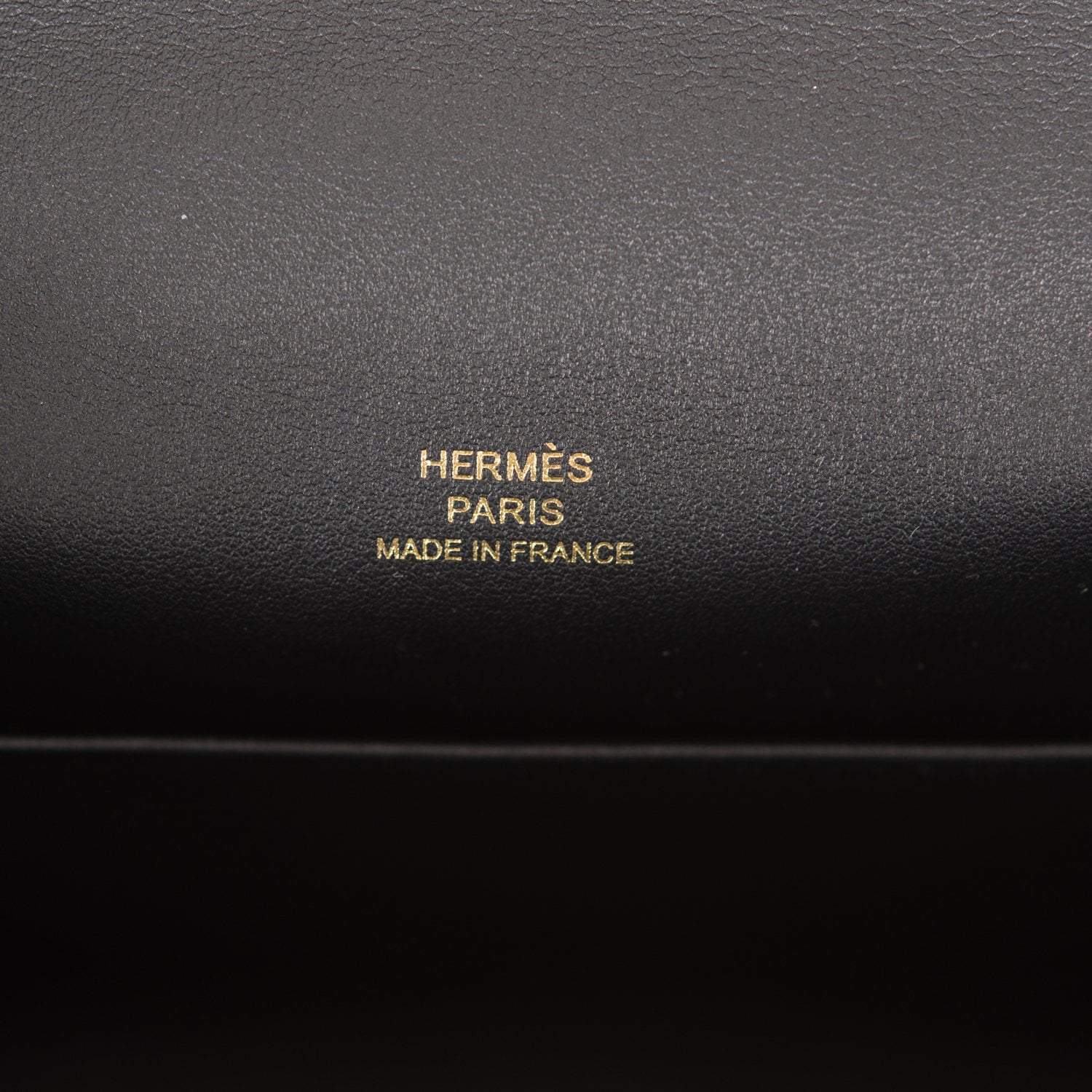 Hermes Black Swift Mini Kelly Pochette Rose Gold Hardware