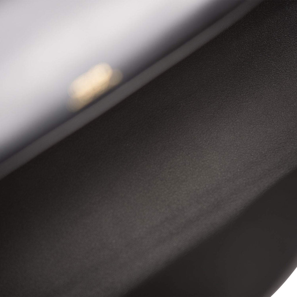 Hermes Black Swift Mini Kelly Pochette Rose Gold Hardware