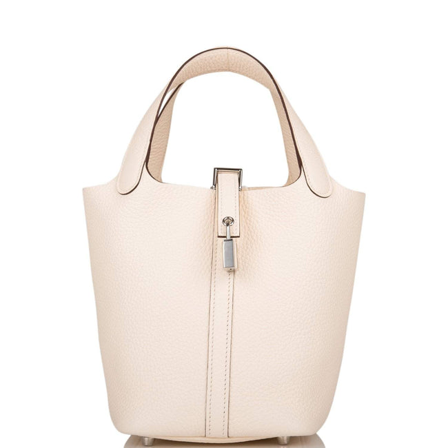 Hermes Nata Clemence Picotin Lock 18cm Palladium Hardware Hover Image