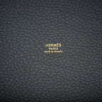 Hermes Bleu Orage Clemence Picotin Lock 18cm Gold Hardware