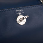Hermes Bleu Navy Verso Swift Mini Lindy Palladium Hardware