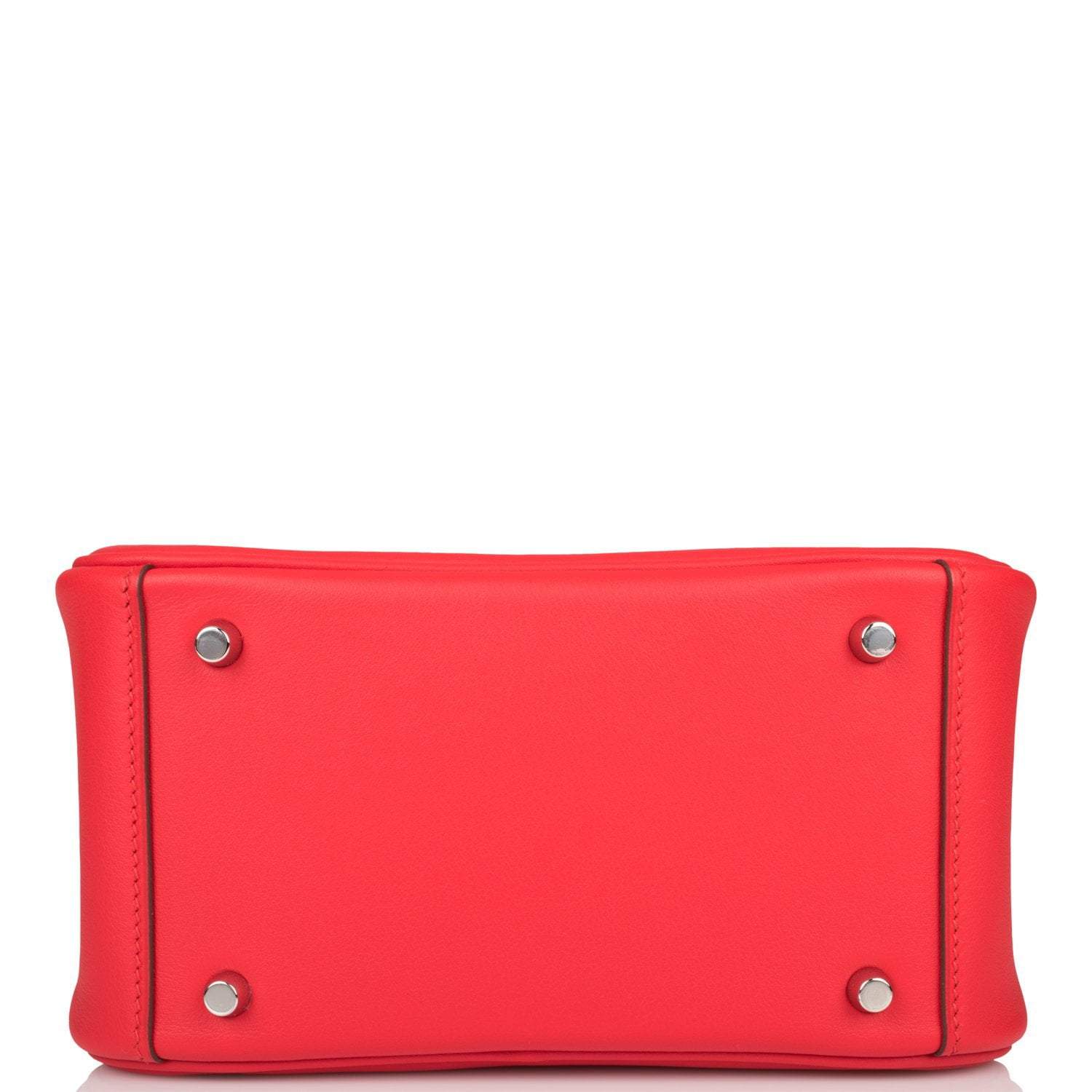 Hermes Rouge de Coeur Swift Mini Lindy Palladium Hardware