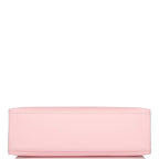 Hermes Rose Sakura Swift Mini Kelly Pochette Palladium Hardware