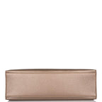 Vintage Hermes Kelly Pochette Bronze Chèvre Ruthenium Hardware