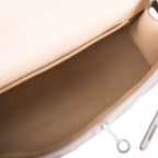 Vintage Hermes Kelly Pochette Bronze Chèvre Ruthenium Hardware