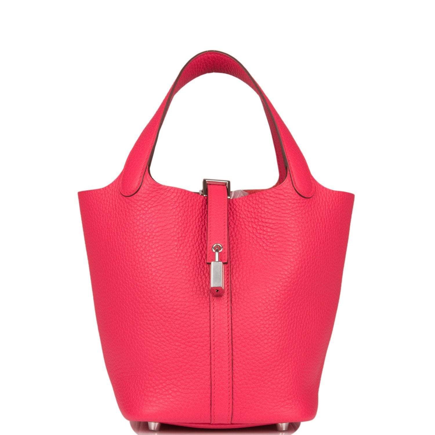Hermes Picotin Lock 18 Rose Extreme Clemence Palladium Hardware