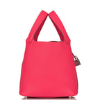 Hermes Picotin Lock 18 Rose Extreme Clemence Palladium Hardware