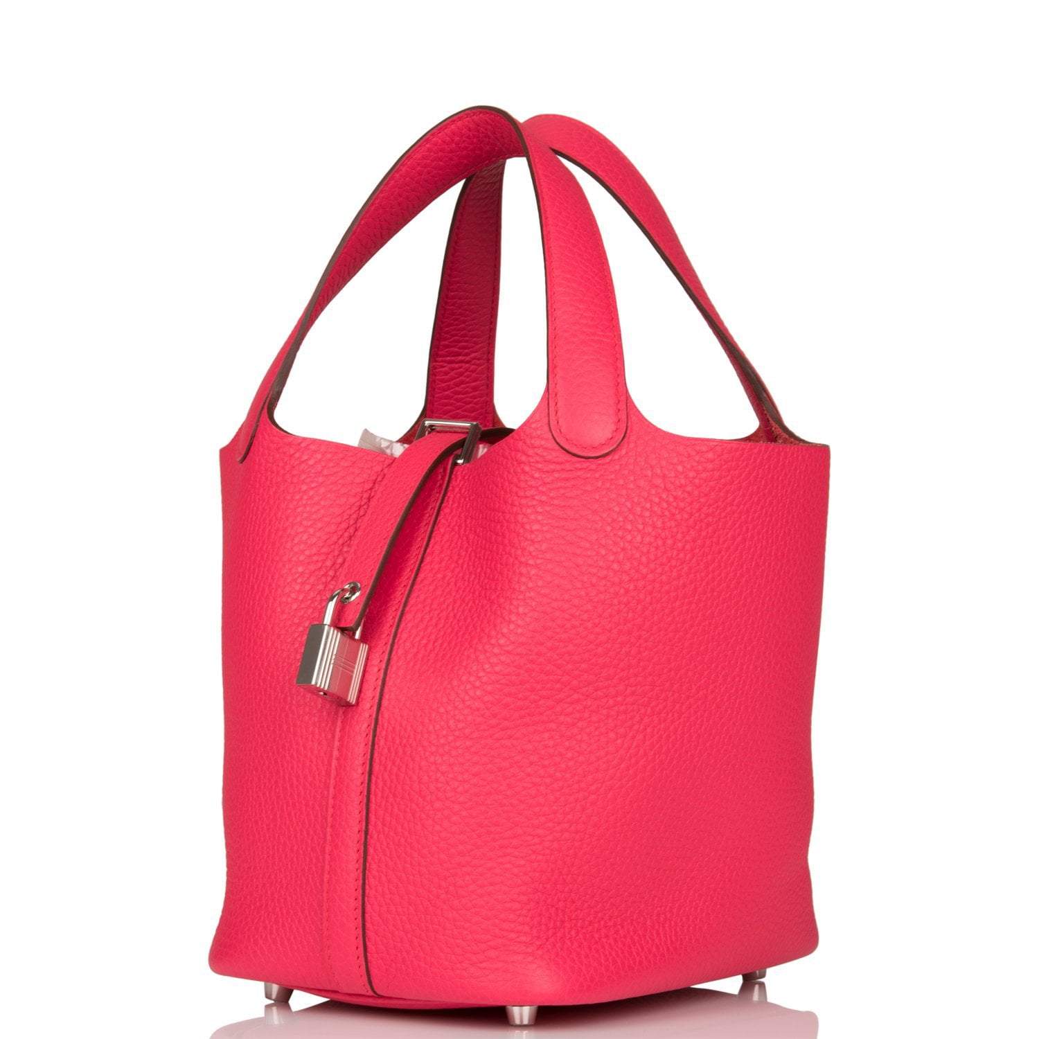 Hermes Picotin Lock 18 Rose Extreme Clemence Palladium Hardware