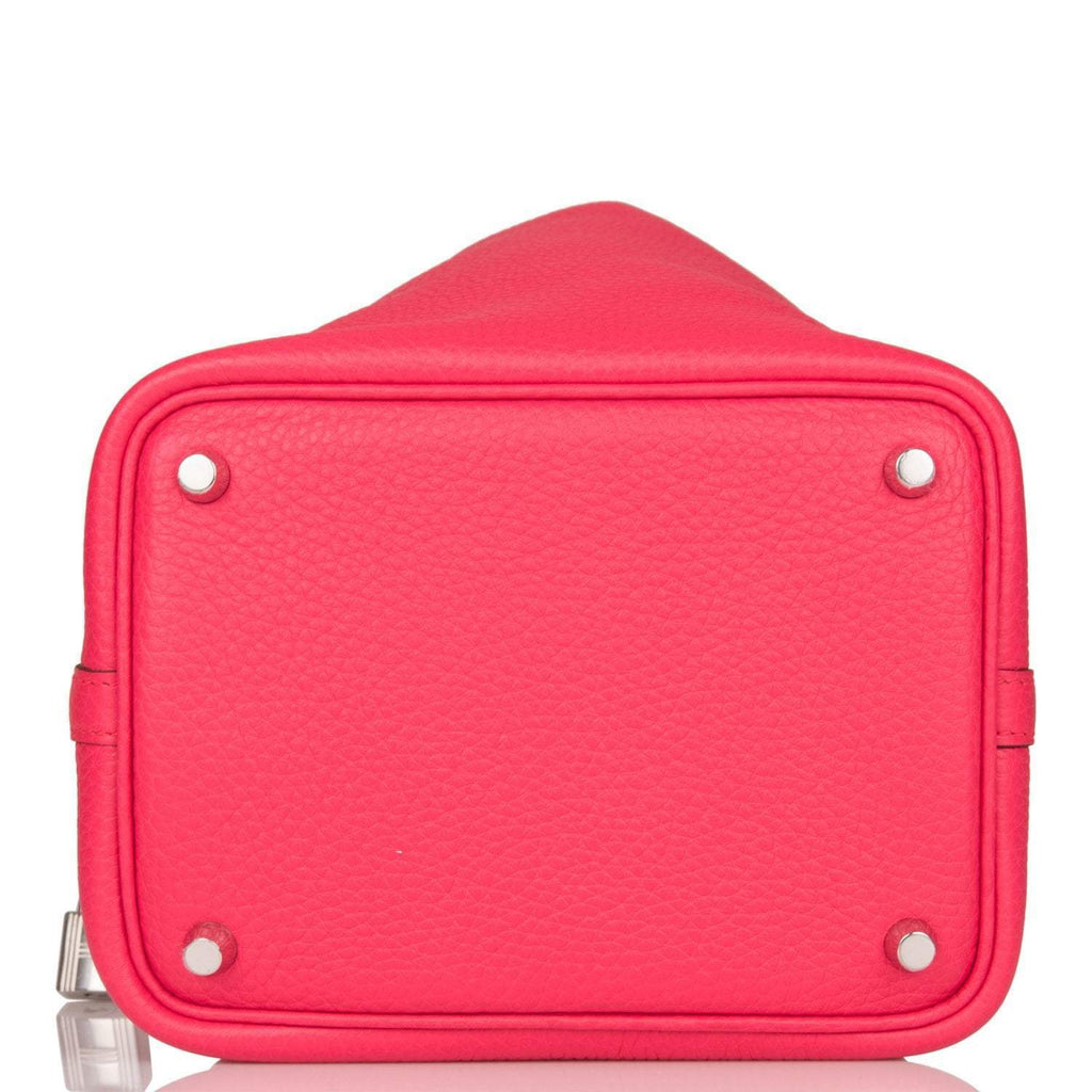 Hermes Picotin Lock 18 Rose Extreme Clemence Palladium Hardware