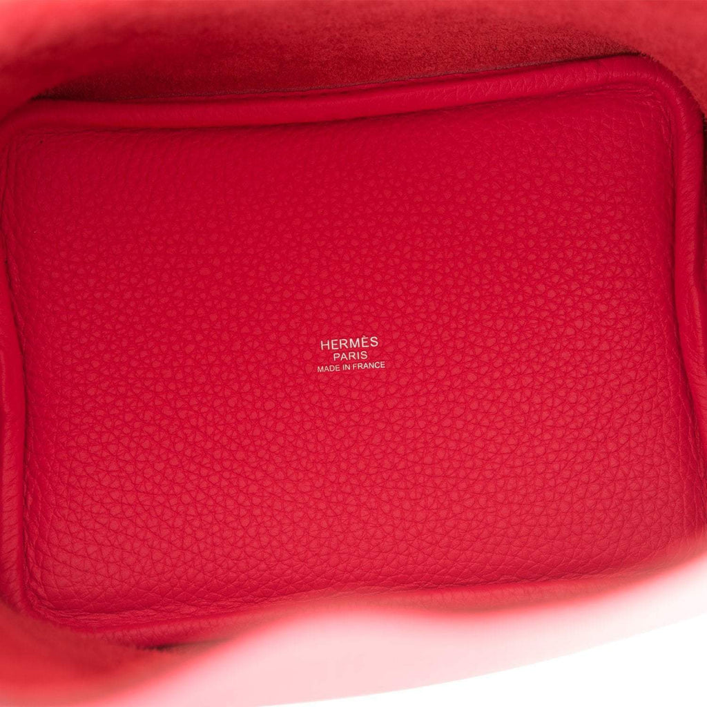 Hermes Picotin Lock 18 Rose Extreme Clemence Palladium Hardware