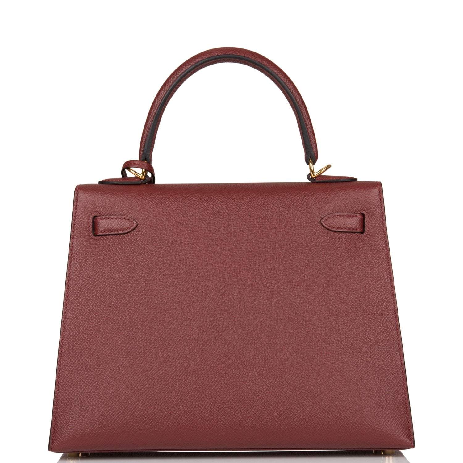 Hermes Kelly Sellier 25cm Rouge H Epsom Gold Hardware