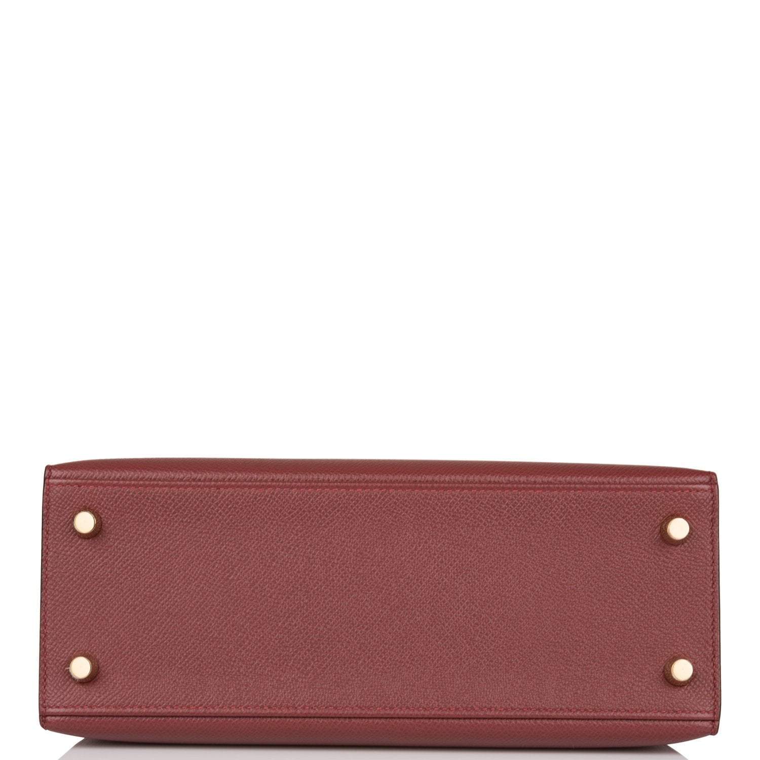Hermes Kelly Sellier 25cm Rouge H Epsom Gold Hardware