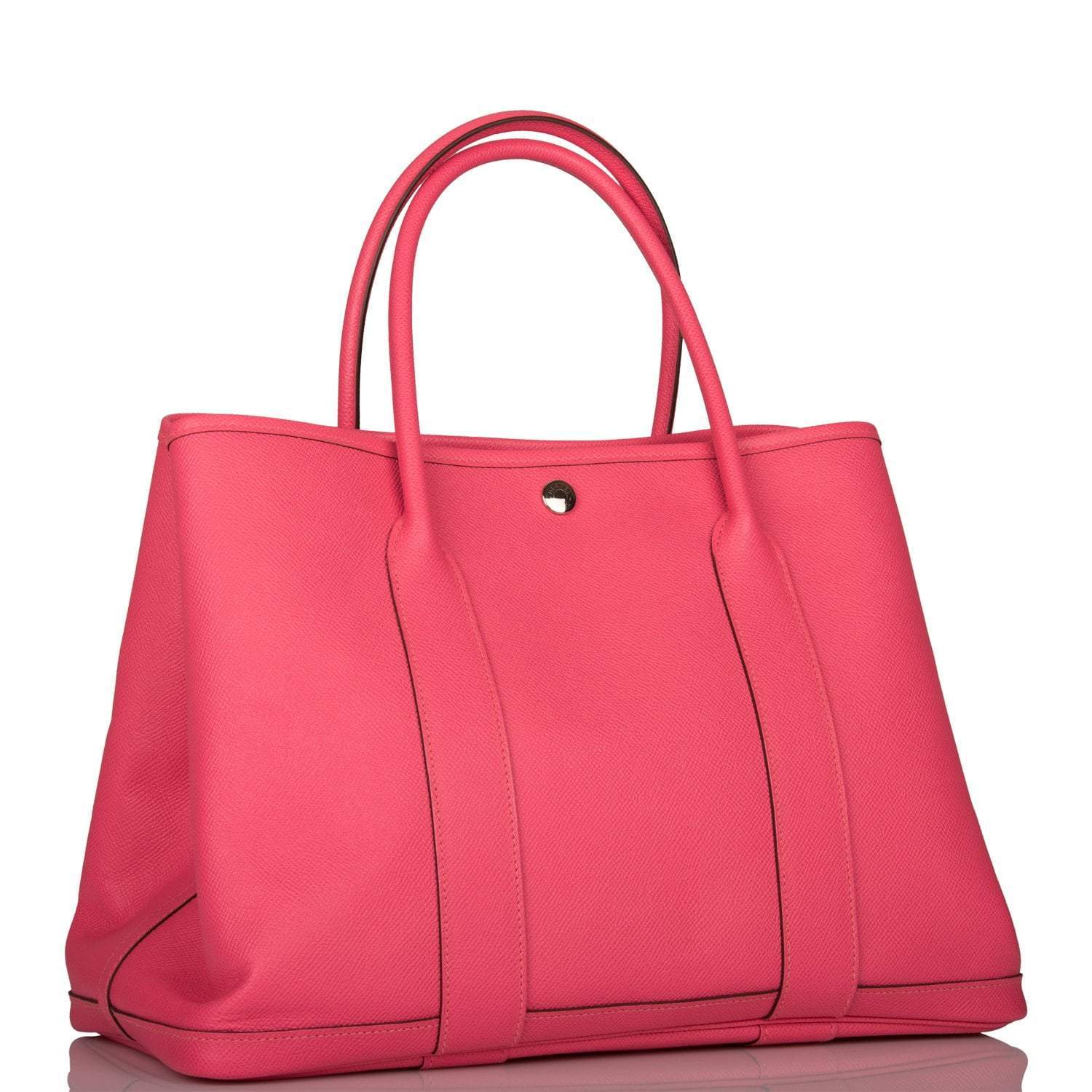 Hermes Garden Party 36 Rose Azalee Epsom Palladium Hardware