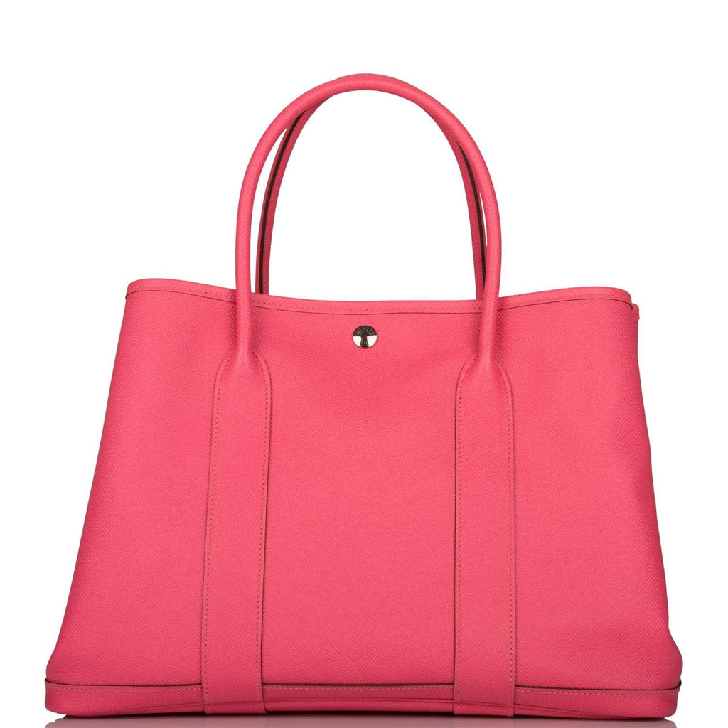 Hermes Garden Party 36 Rose Azalee Epsom Palladium Hardware