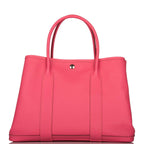 Hermes Garden Party 36 Rose Azalee Epsom Palladium Hardware