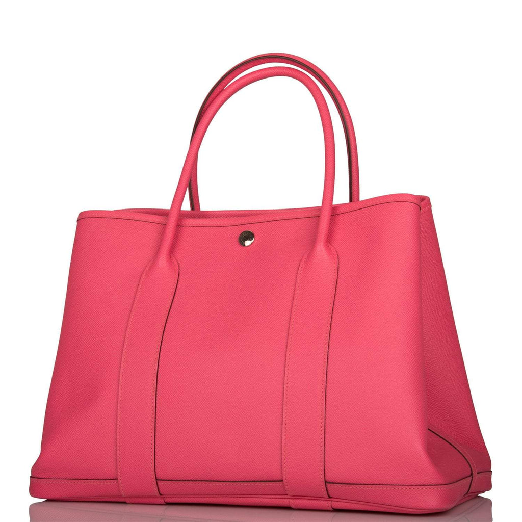 Hermes Garden Party 36 Rose Azalee Epsom Palladium Hardware