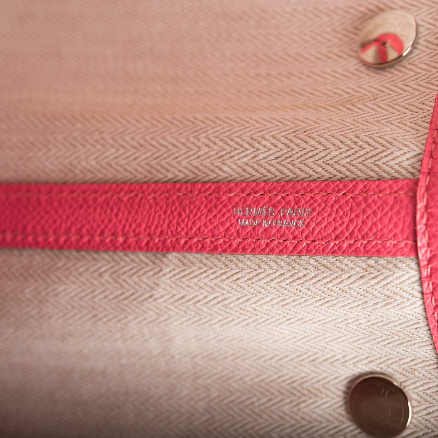 Hermes Garden Party 36 Rose Azalee Epsom Palladium Hardware