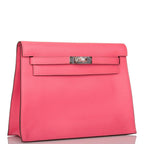 Hermes Rose Azalee Evercolor Kelly Danse Palladium Hardware