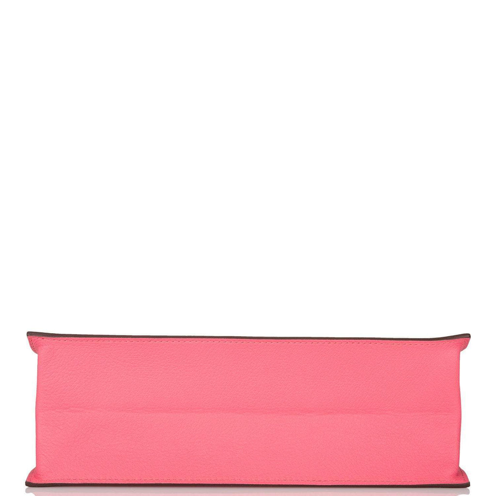 Hermes Rose Azalee Evercolor Kelly Danse Palladium Hardware