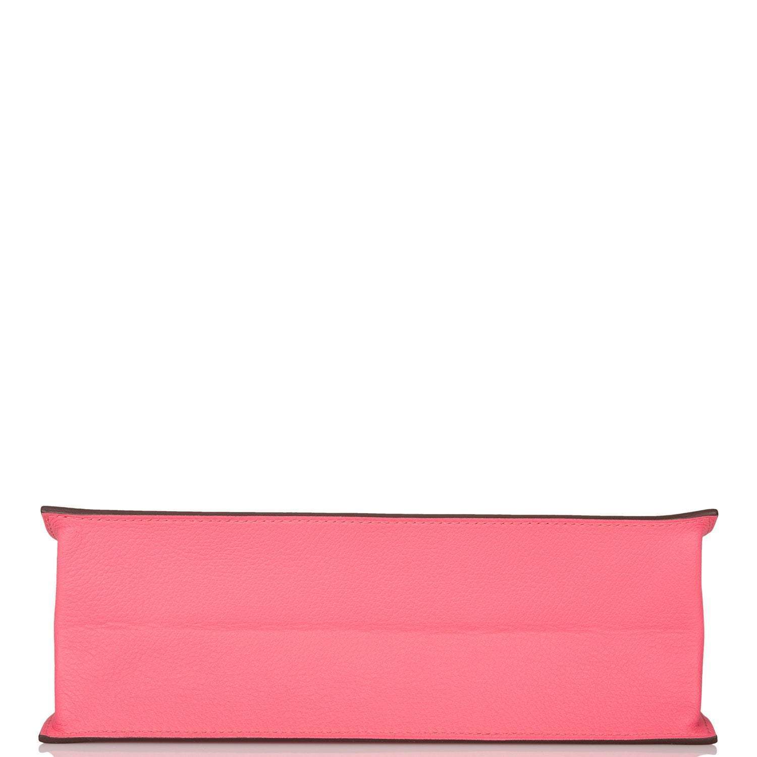 Hermes Rose Azalee Evercolor Kelly Danse Palladium Hardware