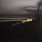 Hermes Kelly Retourne 25 Black Togo Gold Hardware