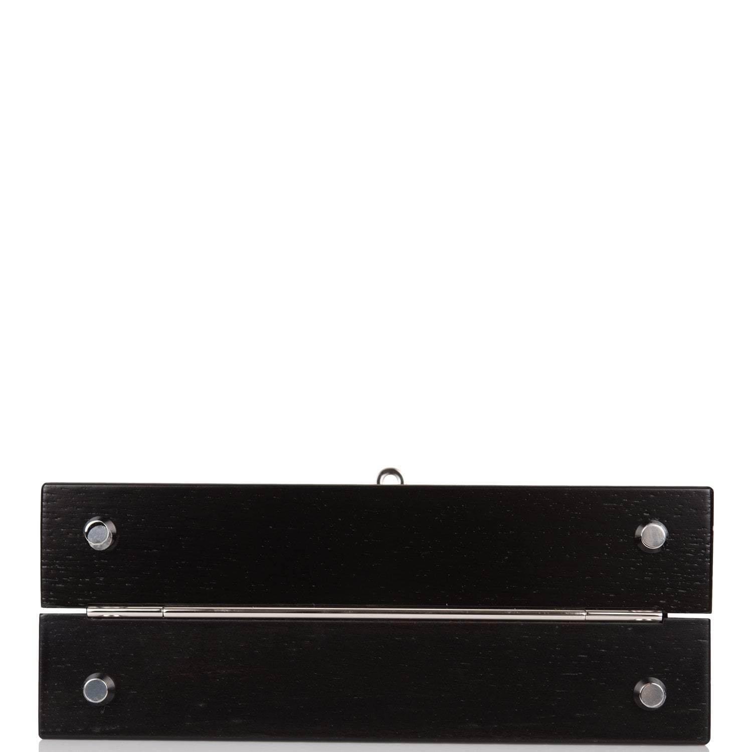 Hermes Fauve Barenia and Natural Wood "Kelly Wood" 22cm Palladium Hardware