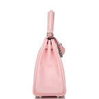 Hermes Rose Sakura Swift Retourne Kelly 25cm Palladium Hardware