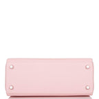 Hermes Rose Sakura Swift Retourne Kelly 25cm Palladium Hardware